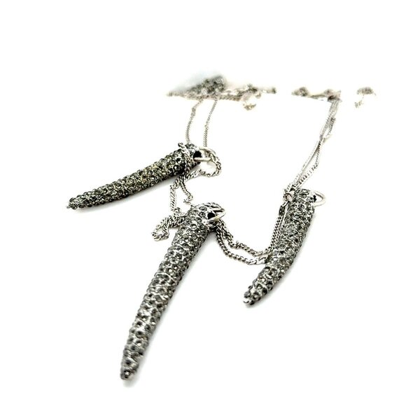 Rhinestones Spike Necklace - Picture 1 of 7